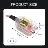 2-Channel Car Stereo Audio Speak Delay Signal Hi-Low Converter, Car Line Audio Output Converter, Portable Vehicle Impedance Signal Converter, Universal Car Inputs Accessories (Transparent) view 2