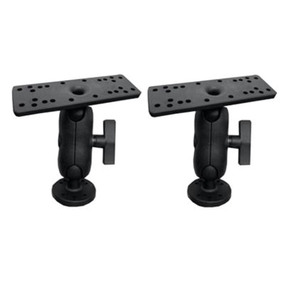 Nuhikap 2X Universal Marine Kayka Electronic Fish Finder Mount Fishfinder Plate Rotating Boat Supporter