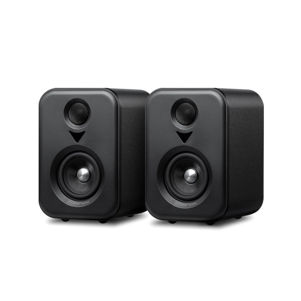 AIYIMA S400 80 Watt 2.0 Channel Home Audio Active Bookshelf Speakers with Sub Out | TPA3118 Amp Chip | Bluetooth/Optical/RCA/USB Input for TV | Treble & Bass Tone | Remote |Upgraded Version