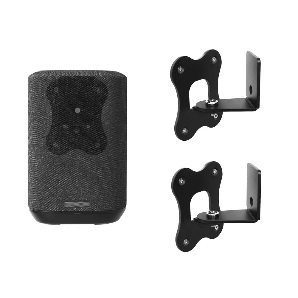 EUGOOCX Wall Mount Bracket for DENON Home 150 Wireless Speaker, Metal Wall-Mount Holder Shelf for Home Audio Smart Speakers Accessories (1 Pair)