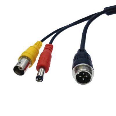 Generic 1Pcs GX12 4Pin Aviation Male/Female Plug to BNC Female + DC Male Cable Adapter for CCTV Camera Security DVR Microphone 35CM (4Pin Male)