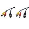 Generic 1Pcs GX12 4Pin Aviation Male/Female Plug to BNC Female + DC Male Cable Adapter for CCTV Camera Security DVR Microphone 35CM (4Pin Male) view 2