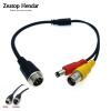 Generic 1Pcs GX12 4Pin Aviation Male/Female Plug to BNC Female + DC Male Cable Adapter for CCTV Camera Security DVR Microphone 35CM (4Pin Male) view 3