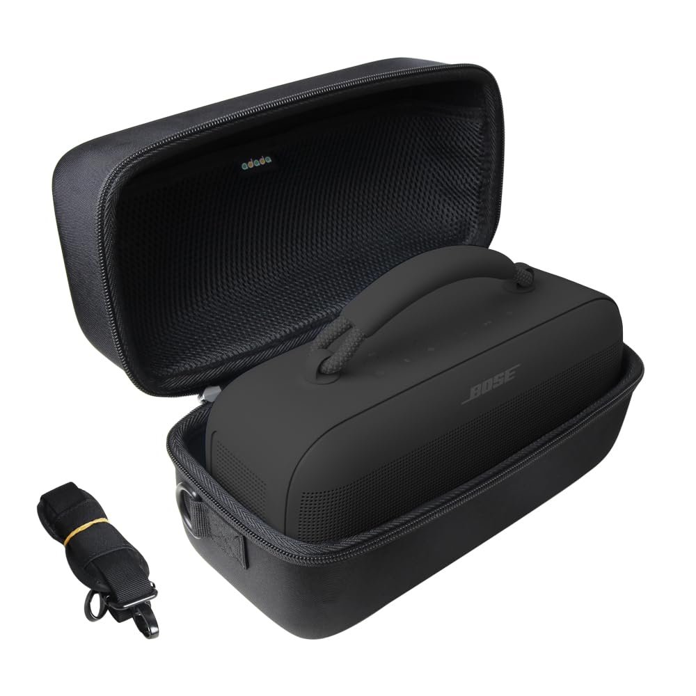 adada Hard Travel Case for New Bose SoundLink Max Portable SpeakerCase only (Black)