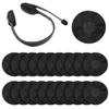 100pcs Black Disposable Headphone Covers, Stretchable Non-Woven Ear Pads Covers for Most On Ear Headphones Earpiece with 8.5-10cm Earpads (Size L, 11cm) view 1