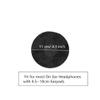 100pcs Black Disposable Headphone Covers, Stretchable Non-Woven Ear Pads Covers for Most On Ear Headphones Earpiece with 8.5-10cm Earpads (Size L, 11cm) view 2