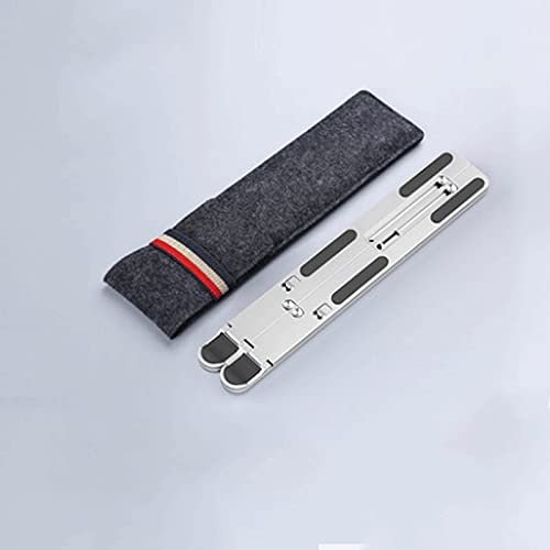 PGENX Aluminum Alloy Laptop Holder Stand Adjustable Folding Portable for Notebook Computer Bracket Lifting Cooling Holder Non-Slip