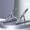 PGENX Aluminum Alloy Laptop Holder Stand Adjustable Folding Portable for Notebook Computer Bracket Lifting Cooling Holder Non-Slip view 4