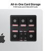 Afterplug Stick On Pouch for External 2.5" HDD with Stick On Holder for SD and Micro SD Card | Black view 3