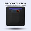 Afterplug Stick On Pouch for External 2.5" HDD with Stick On Holder for SD and Micro SD Card | Black view 4