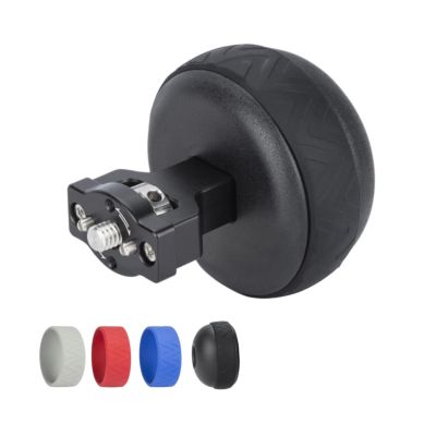 Locating Pins Side Handle with 1/4 Screw and Detachable Locating Pins and Different Colored Rubber Rings Nitze Ball Side Handle, for Camera Cage and Monitor Cage