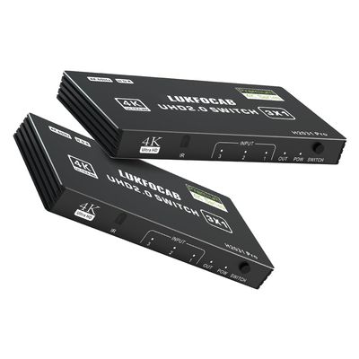 HDMI 2.0 Switch 3 in 1 Out 4K 60Hz, 3 Port HDMI Selector Box with IR Remote Control, Support UHD HDCP 2.2 HDR10 3D 18Gbps, Auto Switch, Compatible with Xbox PS5/4/3 Fire Stick DVD Player PC HDTV