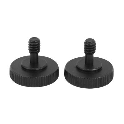 2/10PCS Thumb Screw Camera Quick Release 1/4 inch Thumbscrew L Bracket Screw Mount Adapter Bottom 1/4 inch-20 Female Thread(2pcs)