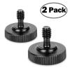 2/10PCS Thumb Screw Camera Quick Release 1/4 inch Thumbscrew L Bracket Screw Mount Adapter Bottom 1/4 inch-20 Female Thread(2pcs) view 2
