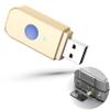 VONVOFF USB Bluetooth Car Kit [Stronger Mics& Noise Cancellation] &[Plug-and-Play] Bluetooth 5.3 Receiver Adapter for Car Music/Hands-Free Calls/Stereo Audio,(H222) Gold view 1