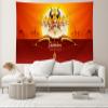 CHNYWORK 7x5ft Happy India Dussehra Festival Backdrop Indian Lord Rama Killing Ravana in Dussehra Navratri Festival Background Indian Religion Hindu Party Dussehra Decorations Photo Booth Props view 4