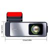 DirectNine Basics Driving Recorder 1080P Front and Rear Dash Cam Hd Dash Camera for Cars Mini Dashcams with Night Vision, Loop Recording, G-Sensor, Easy Installation, Black view 3