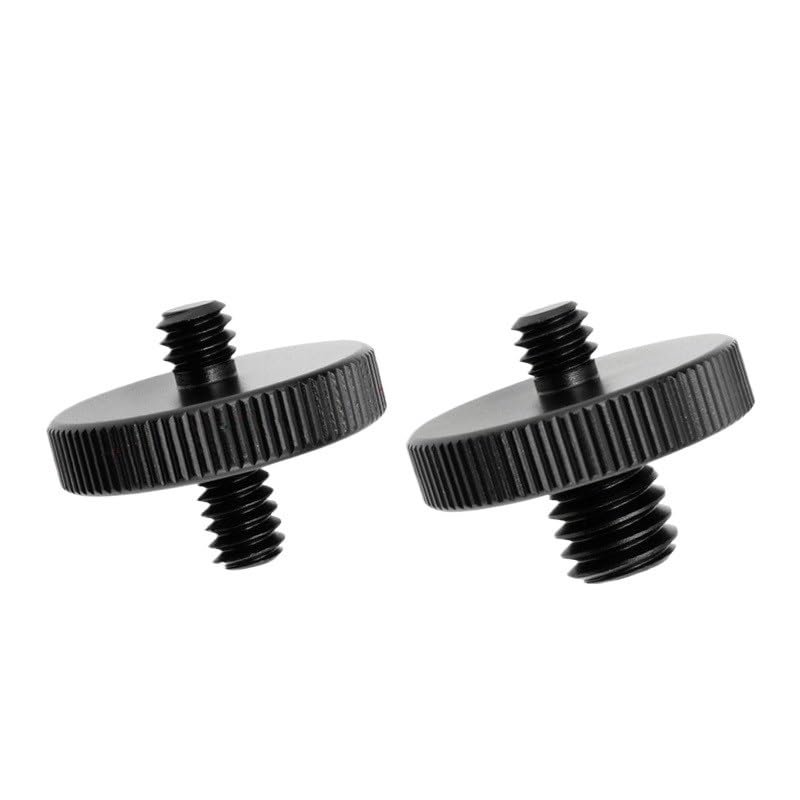 1/2PC 1/4 to 1/4 3/8 Inch Conversion Screw Photography Accessories Camera Screw Aluminum Alloy for Tripod Quick-Release Plate(B18 B19)