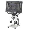 1600X Electron Microscope, 9 Inch Digital Magnifying Glass with LED Fill Light, 12MP Adjustable Microscope, Supports 16 Languages, for Circuit Boards, Engraving, Printing, Jewelry Appraisal view 1