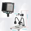 1600X Electron Microscope, 9 Inch Digital Magnifying Glass with LED Fill Light, 12MP Adjustable Microscope, Supports 16 Languages, for Circuit Boards, Engraving, Printing, Jewelry Appraisal view 3