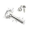 1PCS M2 M2.5 M3 M5 Stainless Steel D-Ring Camera Mount Screw Quick Release Plate Adapter Screw for Tripod Monopod Screw(M2.5 5x6mm) view 2