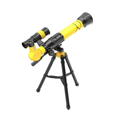 CUTPOIY Telescope Astronomical Telescope Children's Entry High-Definition Dual-Use Spectacles Suitable for Adult Beginners/Yellow (White)