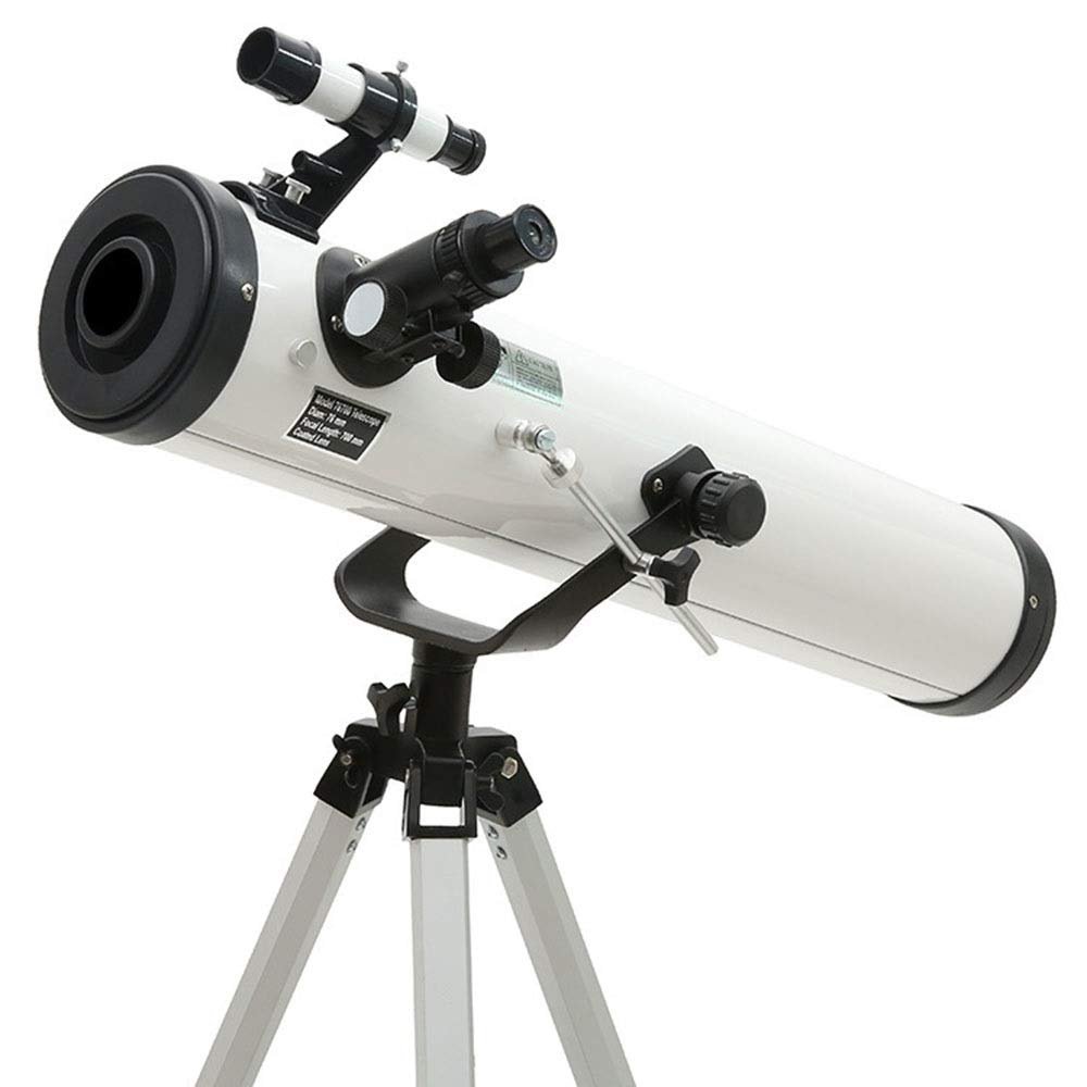 CUTPOIY White Astronomical Telescopestudents Adult World Dual-Use Finderscope Monocular 35-525 Times Telescopes