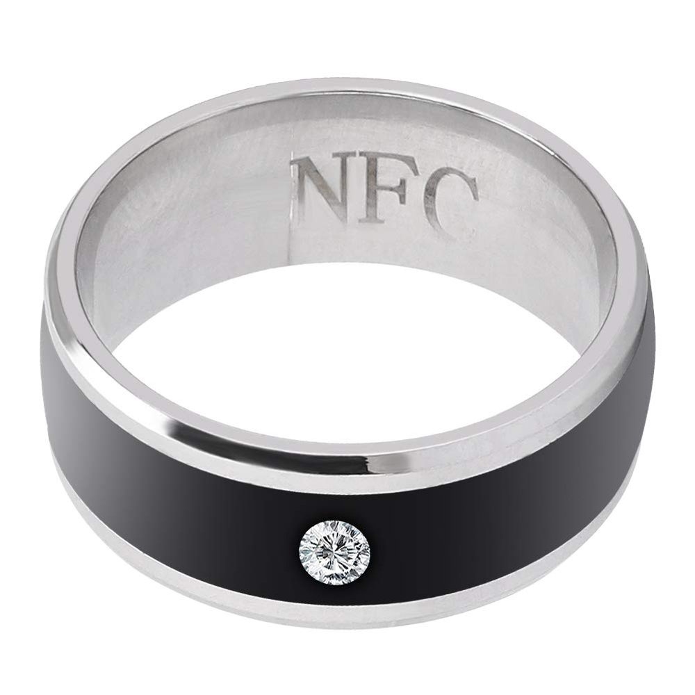 flexman NFC Multifunction Smart Rings, No Charge Depth Waterproof Magic Wearable Device Universal for Mobile Phone (size13)
