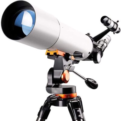 CUTPOIY Telescope for Kids Beginners Adults, 80Mm Aperture 500Mm Telescope for Astronomy Bak4 Prism Lens Astronomical Refractor Telescope with Tripod to Observe Moon and Planet,F