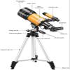 CUTPOIY with Tripod and Tripod Mobile Phaccessories, Astronomical Teleskope Wiht and Waterproof,30070 4K 70 Mm Super Telephoto Monocular Telescope view 2