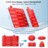 4Pcs Adhesive Sticky Pads for Dash Cam, 3M VHB Square High Heat Resistant Double-Sided Sticker Replacement Fit for Windshield Dashcam Mount, 2.83" Car Windscreen Window Glass Mounting Tape Heavy Duty view 3