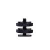 1/4" 1/4 inch Dual Nuts Tripod Mount Screw Black to Flash Hot Shoe Adapter for Camera Studio Accessories view 3