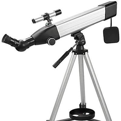 CUTPOIY Portable Observation and Learning Telescope Professional Astronomical Telescope Monocular 60Mm Refractive Outdoor Travel Spotting Scope with Tripod for Beginners