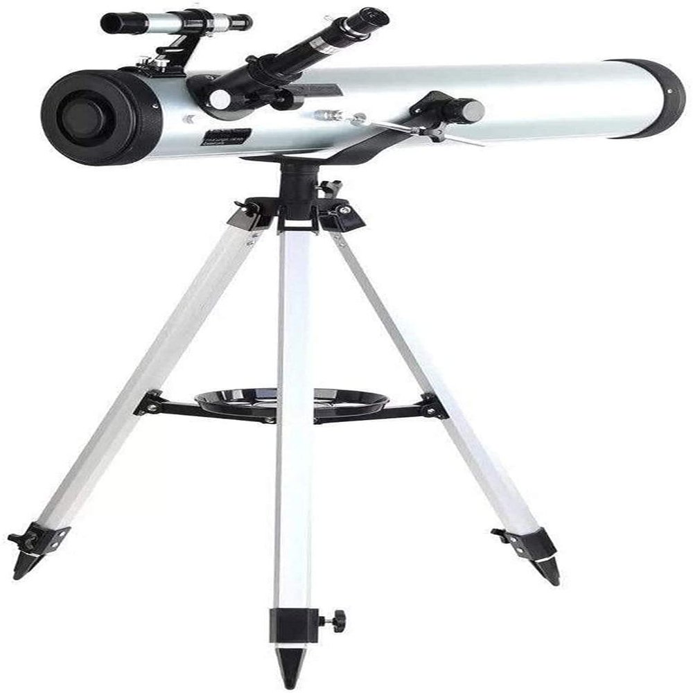 CUTPOIY Telescopes Outdoor Astronomical Telescope Performance 700-76 Reflector Astronomical Telescope with Azimuthal Mount Adjustable Aluminium Tripod for Kids Beginners