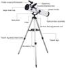 CUTPOIY Telescopes Outdoor Astronomical Telescope Performance 700-76 Reflector Astronomical Telescope with Azimuthal Mount Adjustable Aluminium Tripod for Kids Beginners view 3