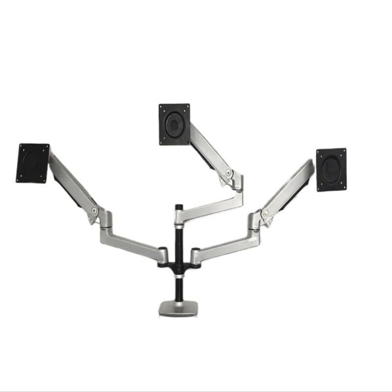 AVXANKTG Desktop Fully Dynamic 17-32 Inch Triple Monitor Stand Mount Aluminum Mechanical Spring Arm Monitor Stands Maximum Weight 10kg Each