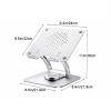ZXDRYBHD Laptop Stand, Swivel Laptop Stand for Desk, with Stable Support, with 360 Rotating Base, Can Be Lifted and Adjusted(Silver) view 2