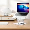 ZXDRYBHD Laptop Stand, Swivel Laptop Stand for Desk, with Stable Support, with 360 Rotating Base, Can Be Lifted and Adjusted(Silver) view 4