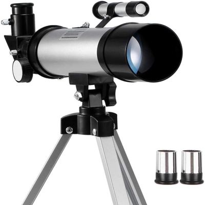 CUTPOIY Space Astronomic Telescope, Outdoor HD 90X Zoom Telescope, 360x50mm Refractive Space Astronomical Telescope Monocular Spotting Scope with Tripod, Moon Lens