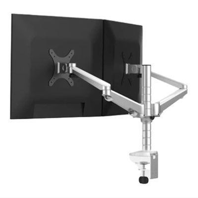 AVXANKTG OA-4S Aluminum Alloy Desktop Arm Dual Monitor Stand Full Movement 14-27 Inch LED LCD Screen Mounting Arm Rotating Base