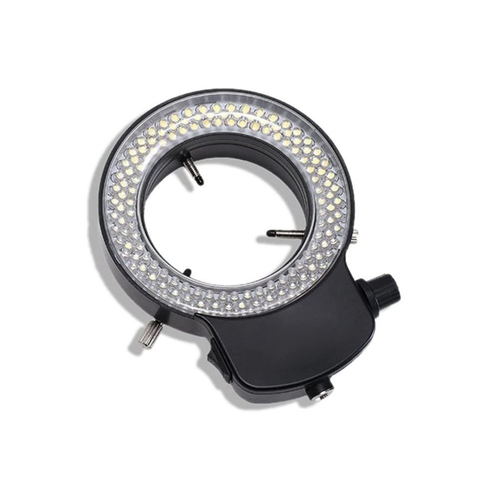 JOEBO Microscope Kit Adjustable 144 LED Light Microscope Ring Light Illuminator Bright Lamp with Adapter for Lab Digital Stereo Biological Microscope Microscope Lens Adapters