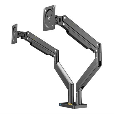 AVXANKTG G32 Aluminum Alloy 22"-32" Dual LCD LED Monitor Mounting Gas Spring Arm Full Motion Monitor Stand Supports Load 3-15kg Each