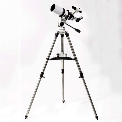 CUTPOIY Telescope 80Mm Aperture 400Mm Az Mount Telescope - Refractor Telescope - Fully Coated Glass Optics - Adjustable Height Tripod