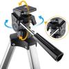 CUTPOIY Telescope 80Mm Aperture 400Mm Az Mount Telescope - Refractor Telescope - Fully Coated Glass Optics - Adjustable Height Tripod view 3