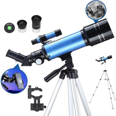 CUTPOIY Telescope for Adults Astronomy Beginners 70Mm Refractor Telescopes with Adjustable 51 inch Tripod Erect-Image Diagonal and Moon Filter,for Indoor/Outdoor
