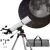CUTPOIY Telescope, Astronomical Telescope for Kids Adults, 80Mm Aperture 500Mm Focal Length 3X Refractor Telescope Magnification Monocular, Professional Starry Telescope with Tripod, Tw view 1