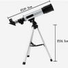CUTPOIY Telescope, for Kids Beginners Portable Astronomical Telescopes Refractor with Scope Compass and Tripod High-end Birthday Gifts view 2