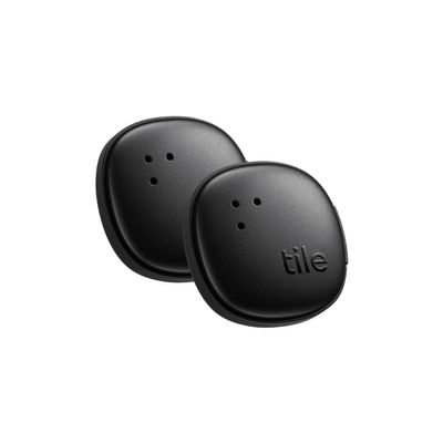 Tile by Life360 Sticker - Small Bluetooth Tracker, Remote Finder and Item Locator for Bikes, Glasses and More. Both iOS and Android Compatible. Phone Finder. 2-Pack (Black)