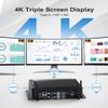WEIDIAN Industrial PC, Fanless Computer i7 10610U(up to 4.90 GHz), Mini PC with 2RS232 + 4RS422/485/232 COM, Type-C, HD, DP Triple Display, 8USB, 2GPIO, WiFi, BT, Win11(32GB RAM 1TB M.2 SSD) view 3
