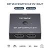 HDMI Switch 4K 120Hz 2 in 1 Out + Displayport Switch 8K 60Hz 2 in 1 Out view 3